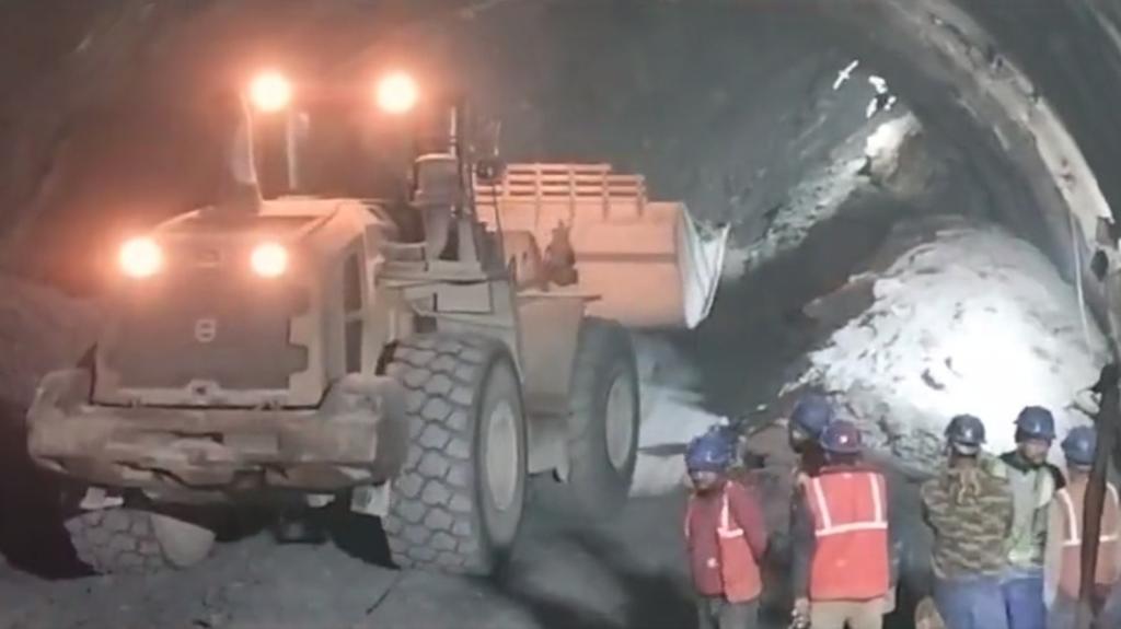 Uttarkashi tunnel collapse: 40 trapped workers being supplied with food and water