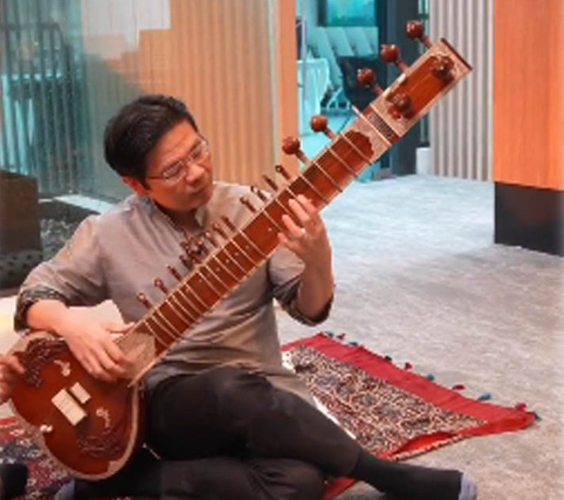 Singapore’s Deputy Prime Minister Lawrence Wong learns sitar, PM Modi praises his passion for the Indian instrument
