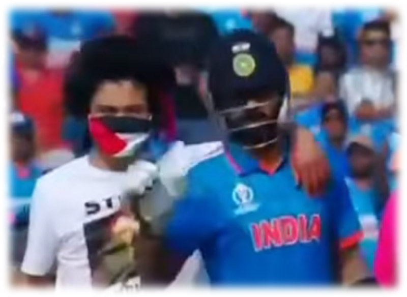 Security breach: Pitch intruder wearing ‘Free Palestine’ t-shirt enters ground during World Cup final encounter, hugs Virat Kohli