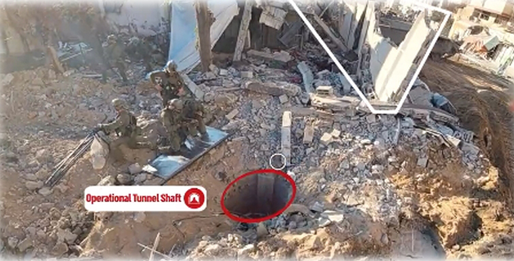 Israeli Army shares video of tunnel found under Shifa Hospital in Gaza