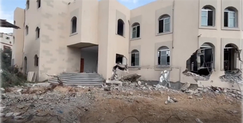 IDF claims Hamas using mosque in Gaza city for storing weapons, releases video