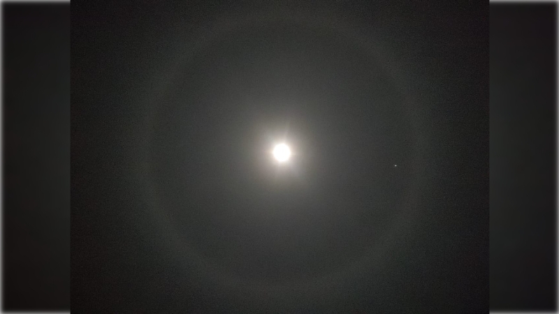 Unique silver ring around Moon sighted in Madhya Pradesh, astrologer predicts