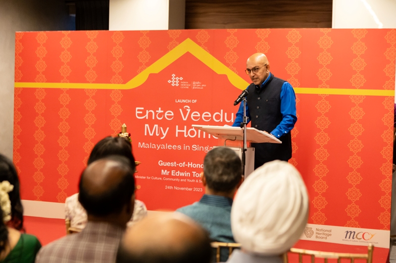 R Rajaram at the official launch of the exhibition Ente Veedu: My Home