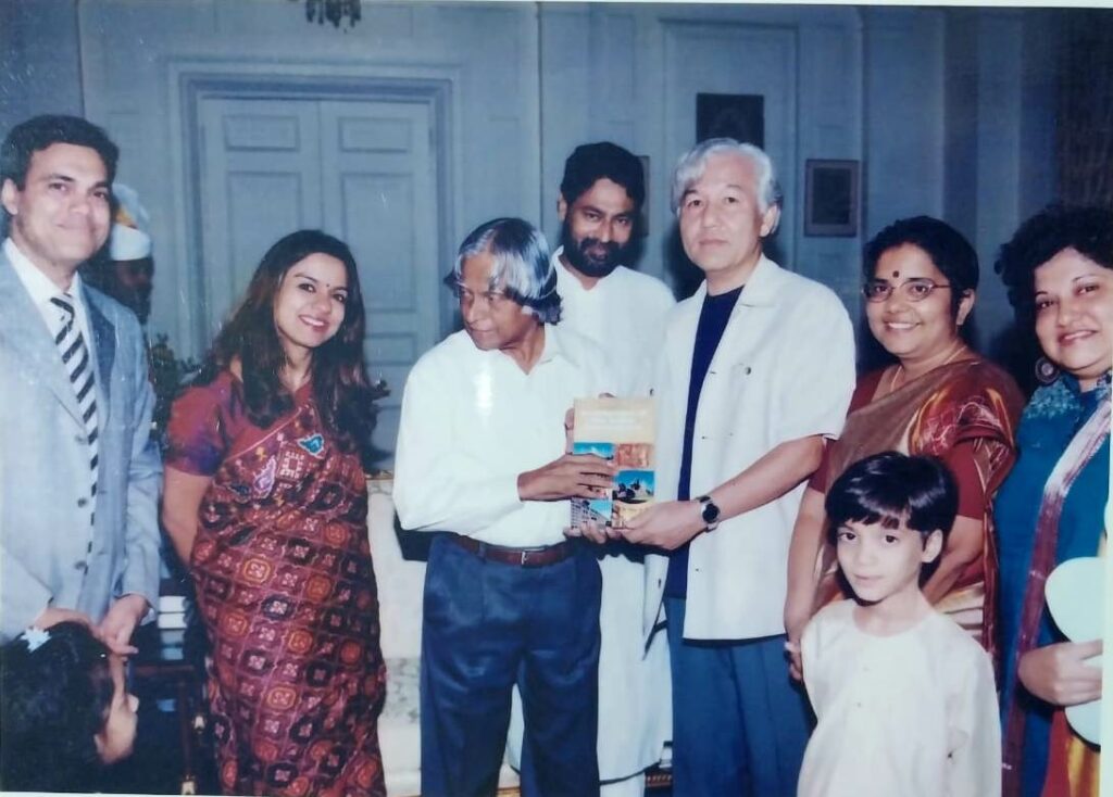 Geetha CT met with APJ Abdul Kalam at the Rashtrapati Bhawan. Photo Credit: Geetha CT 