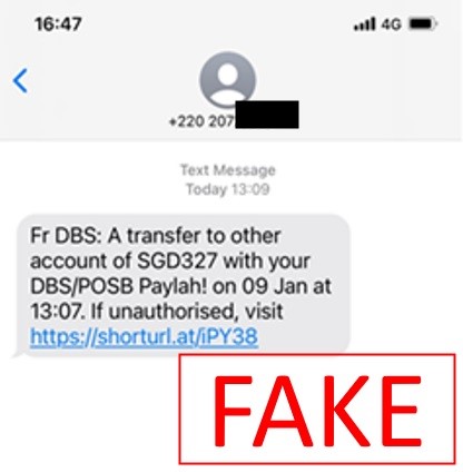 Scam screenshot