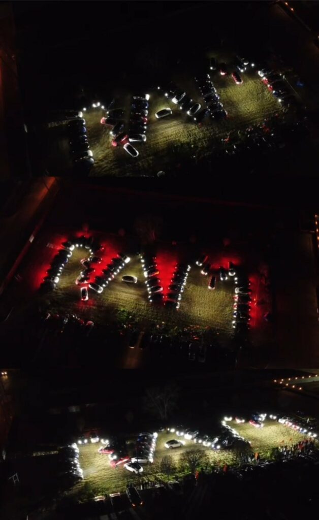 Tesla Light Show on Lord Ram