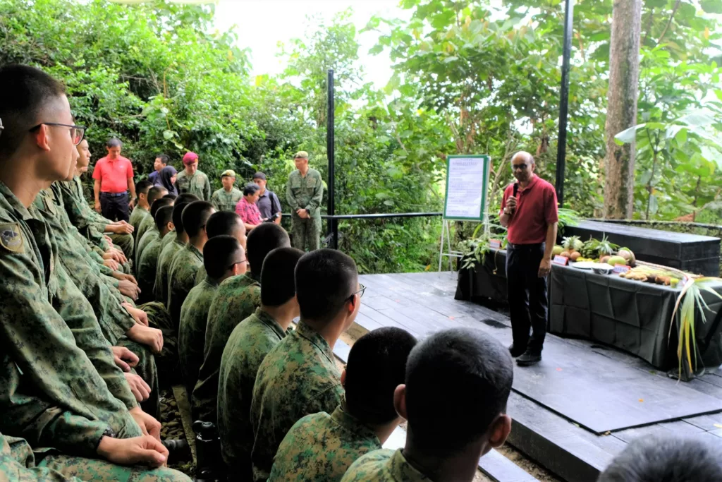 Tharman at SAF camp in Brunei