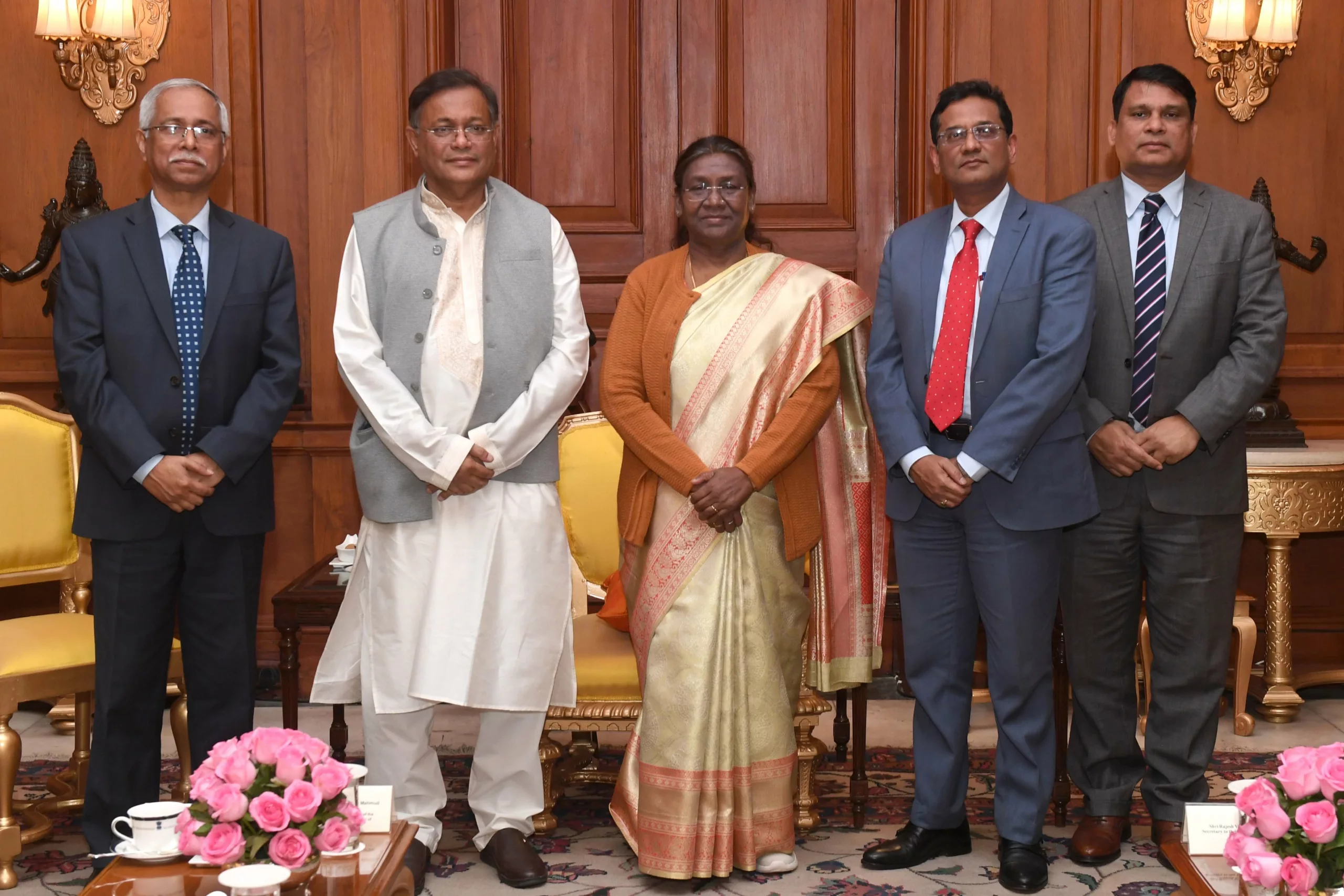 Indian President Droupadi Murmu meets Hasan Mahmud