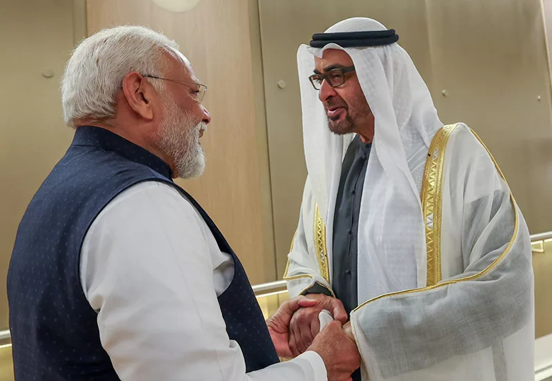 Welcoming his gesture, Modi posted on X: "Immensely grateful to my brother, HH @MohamedBinZayed , for taking the time to receive me at Abu Dhabi airport."