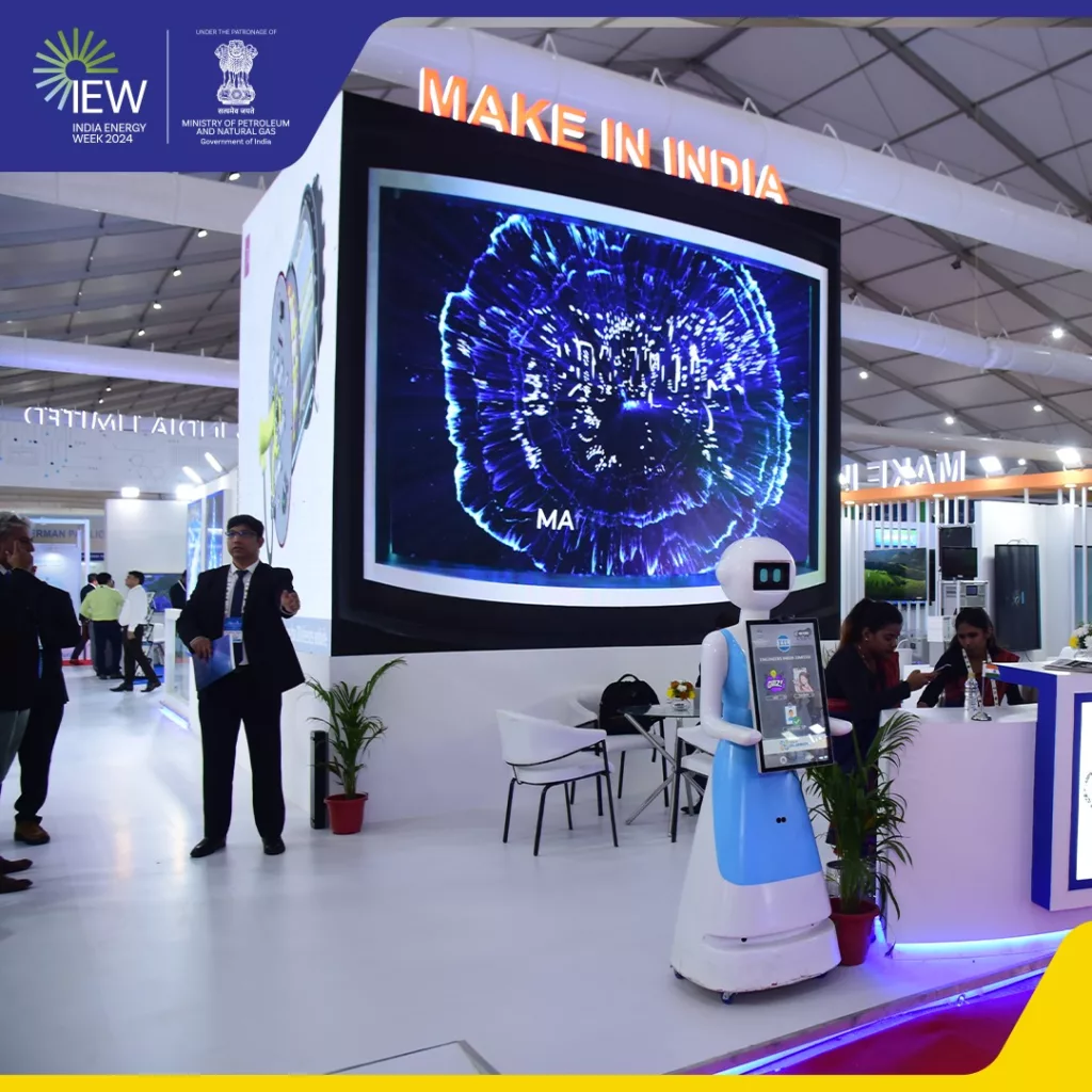Robot at Make in India pavilion