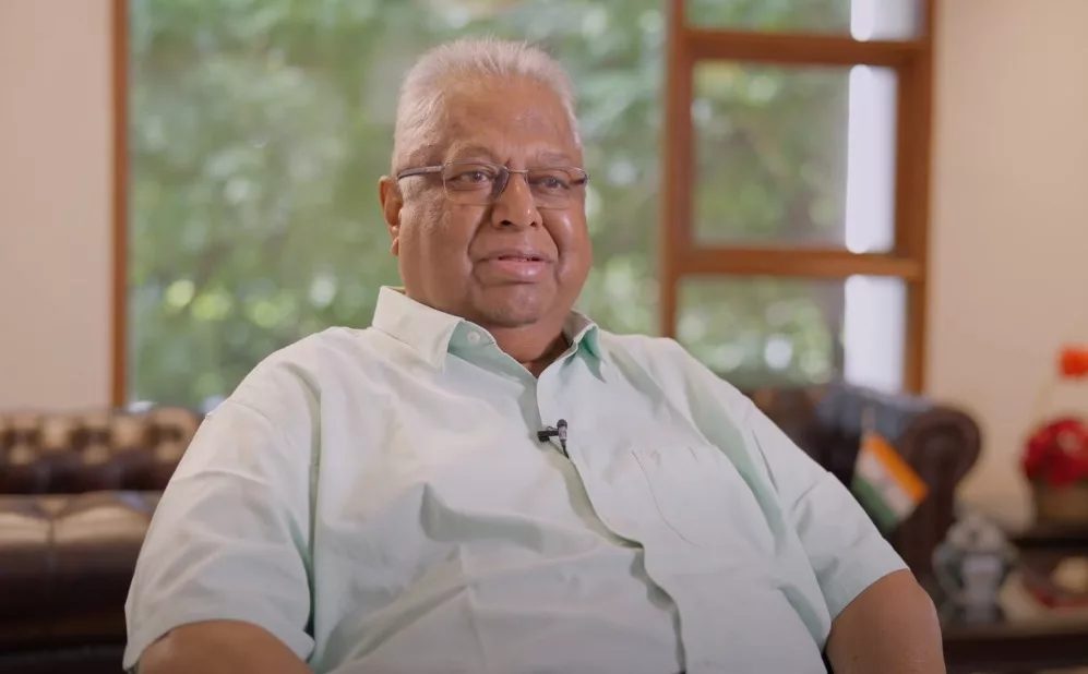 MA Alagappan said it's great for the AMM Foundation to be involved in charity for 100 years. Photo courtesy: Screengrab from YouTube.