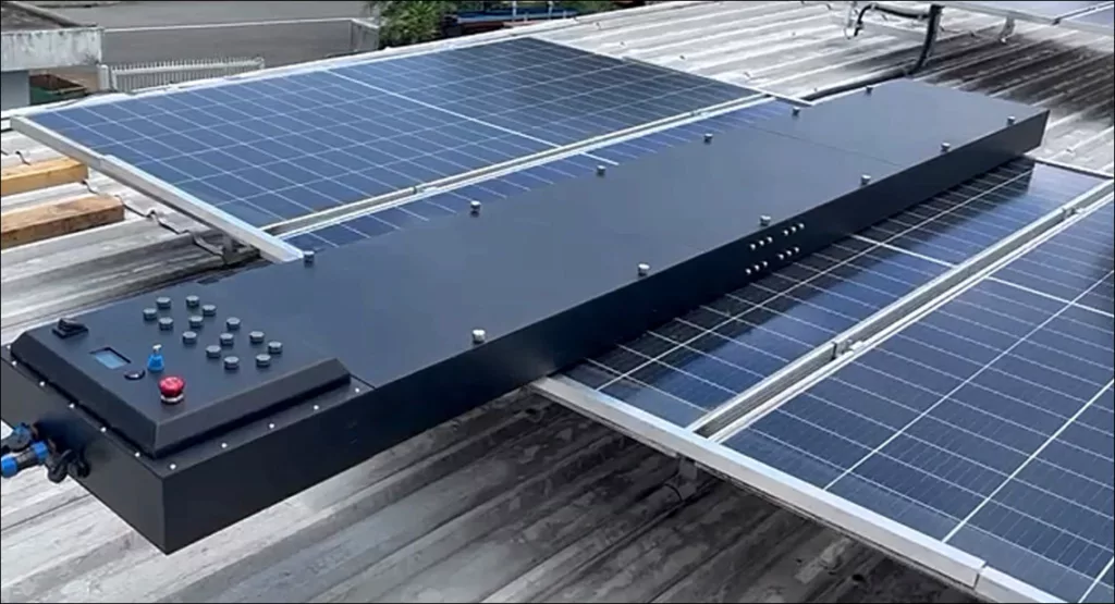 Up to 5 percent of solar panels’ efficiency can be recovered using a new advanced technology. Photo courtesy: EtaVolt Pte. Ltd.