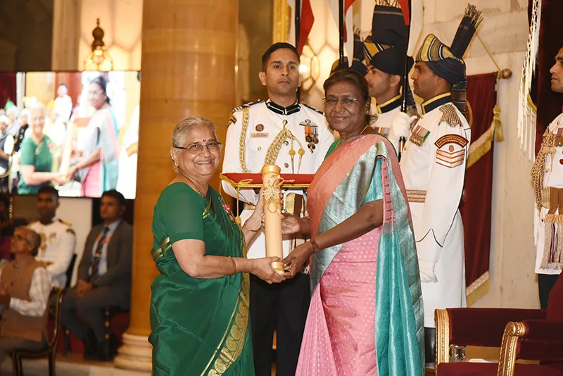 Modi wished Murty a 'fruitful' tenure in the Rajya Sabha.