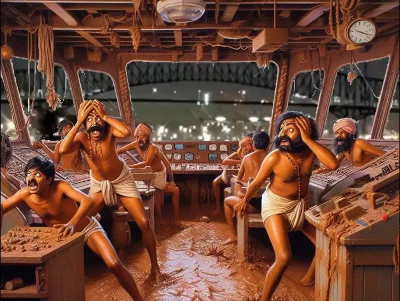 Viral cartoon targeting Indian crew members of ship which hit a US bridge 