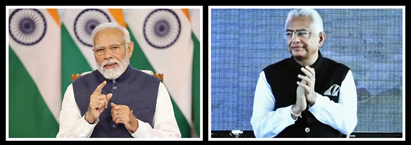 Narendra Modi, Mauritian PM Pravind Jugnauth inaugurate new airstrip and a jetty at Agalega Island in Mauritius