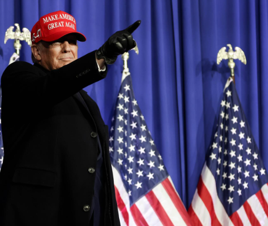 Former US president Donald Trump