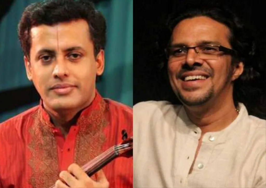 Music Composers Embar Kannan (left) and Sheejith Krishna. Photo courtesy: ADC