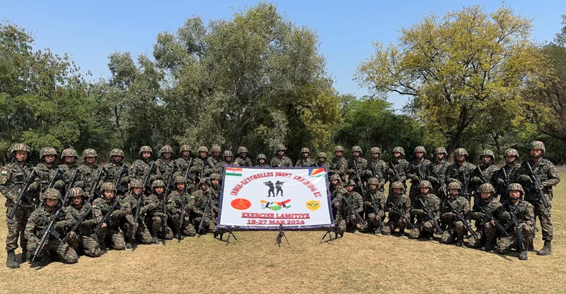 Indian Army contingent departs for Seychelles to p[participate in a joint military exercise