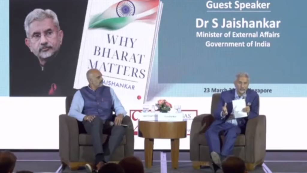 Jaishankar in Singapore talks about his book