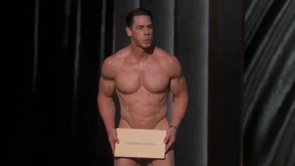 John Cena at the Oscars presenting the Best Costume Award. Photo courtesy: Free Press Journal.