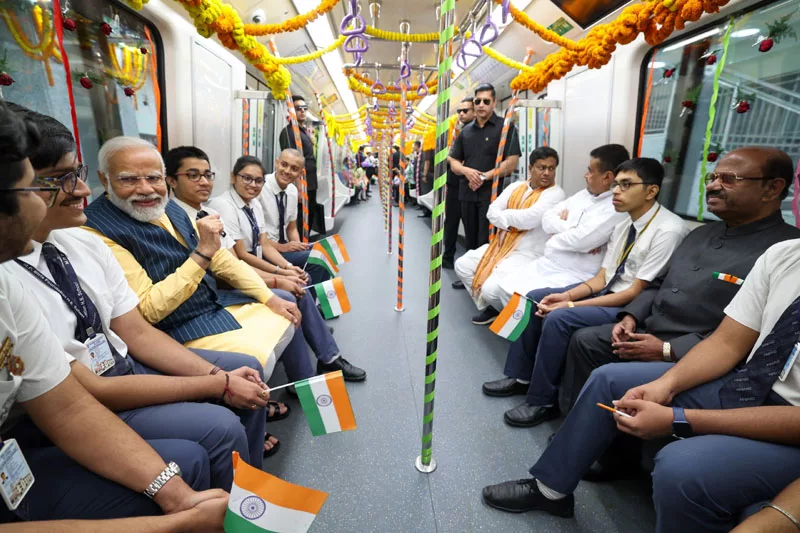 India’s first underwater Metro service inaugurated in Kolkata