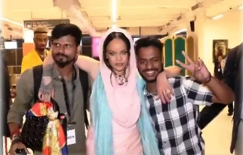 Rihanna clicks photos with security personnel and fans at Jamnagar airport, X users praise her for ‘humble’ gesture