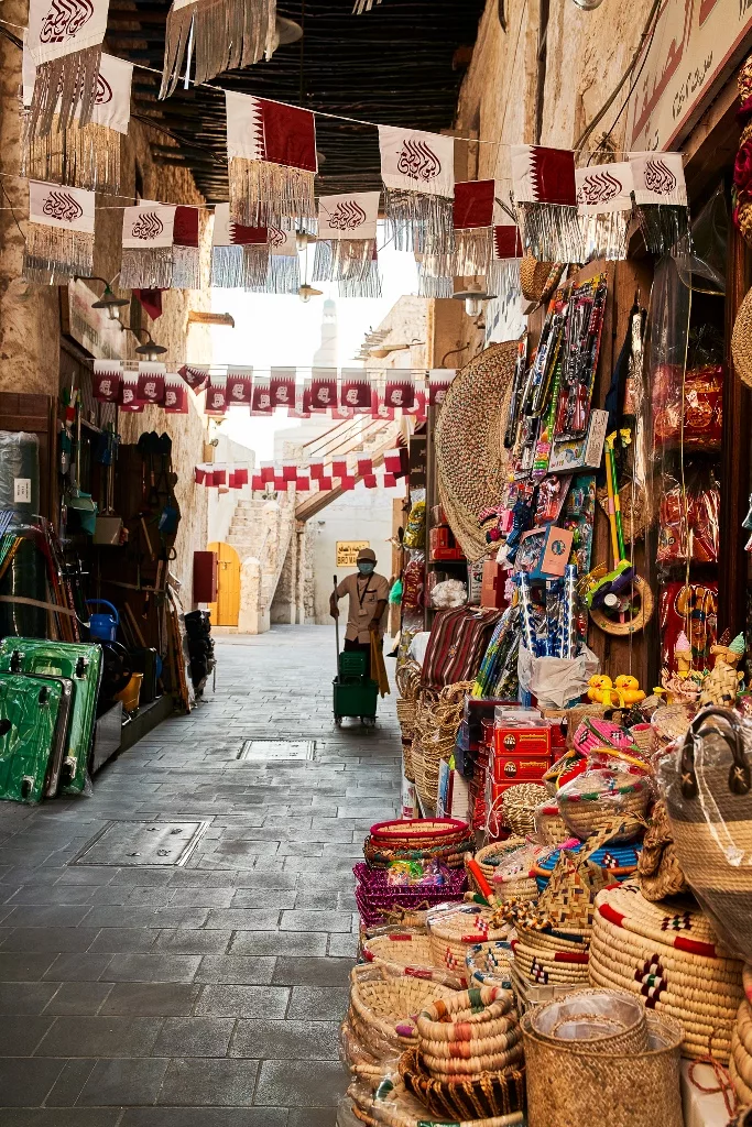 the bustling Souq Waqif, Qatar's largest marketplace. Photo courtesy: Collected