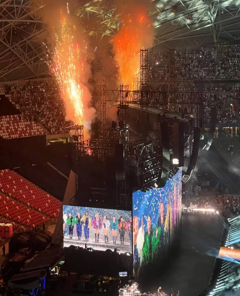Fireworks at Taylor Swift show in Singapore