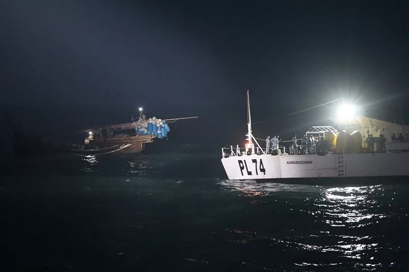 "At about 1130 hrs on April 4, 2024, Indian Coast Guard Ship Amogh during patrol at Indo-Bangladesh International Maritime Border Line (IMBL), sighted a Bangladeshi fishing boat (BFB) Sagar II, adrift inside Indian waters. ICG ship launched boarding team to investigate," read the statement issued by the Indian government.