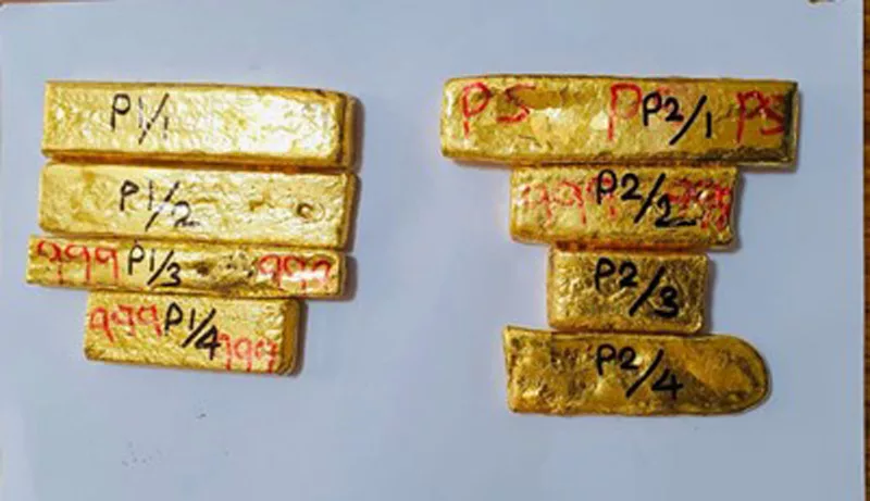 Indian Coast Guard and Customs Preventive Unit seize 4.9 kilograms of foreign-origin gold.