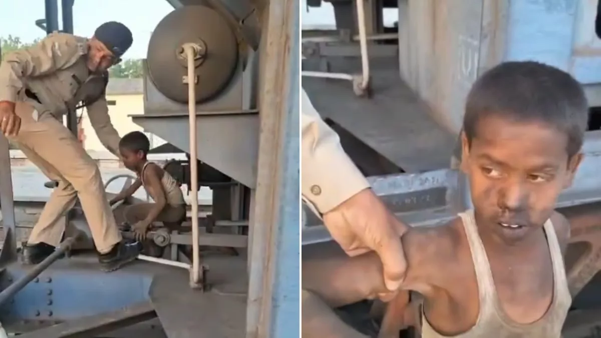 WATCH: Kid travels over 100 kilometres while sitting between wheels of train; Rescued by cops