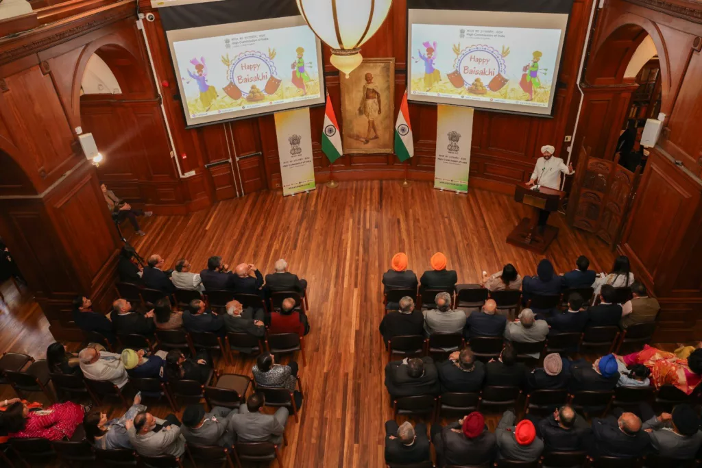 Baisakhi celebrations at the Indian mission in London