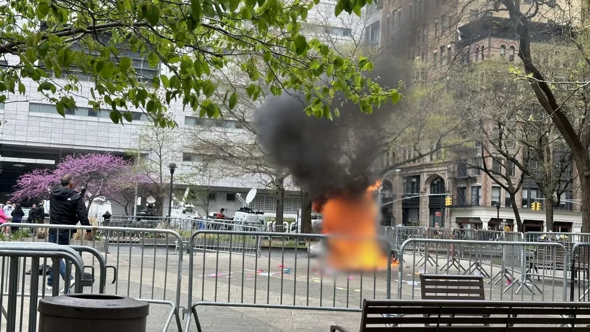 WATCH: Man self-immolates outside NYC court where Donald Trump faces hush money trial