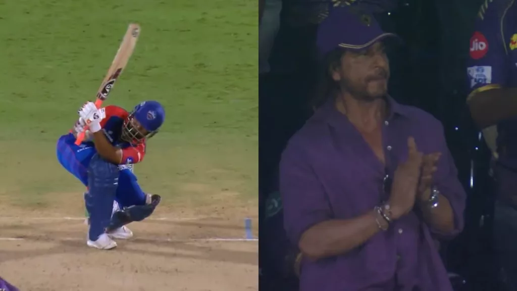 Cricketer Rishabh Pant (left) and actor Shah Rukh Khan. Photo courtesy: Free Press Journal