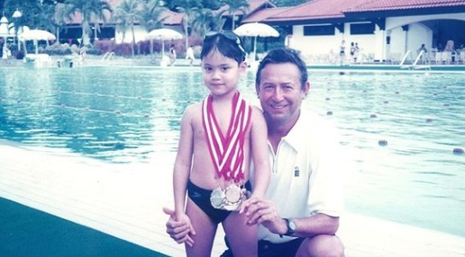 Joseph Schooling as a child swimmer