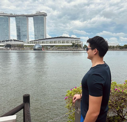 Joseph Schooling at Marina Bay Reservoir, Singapore