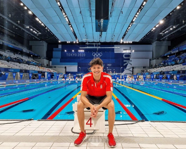 Joseph Schooling at the Tokyo Olympic Games 2020