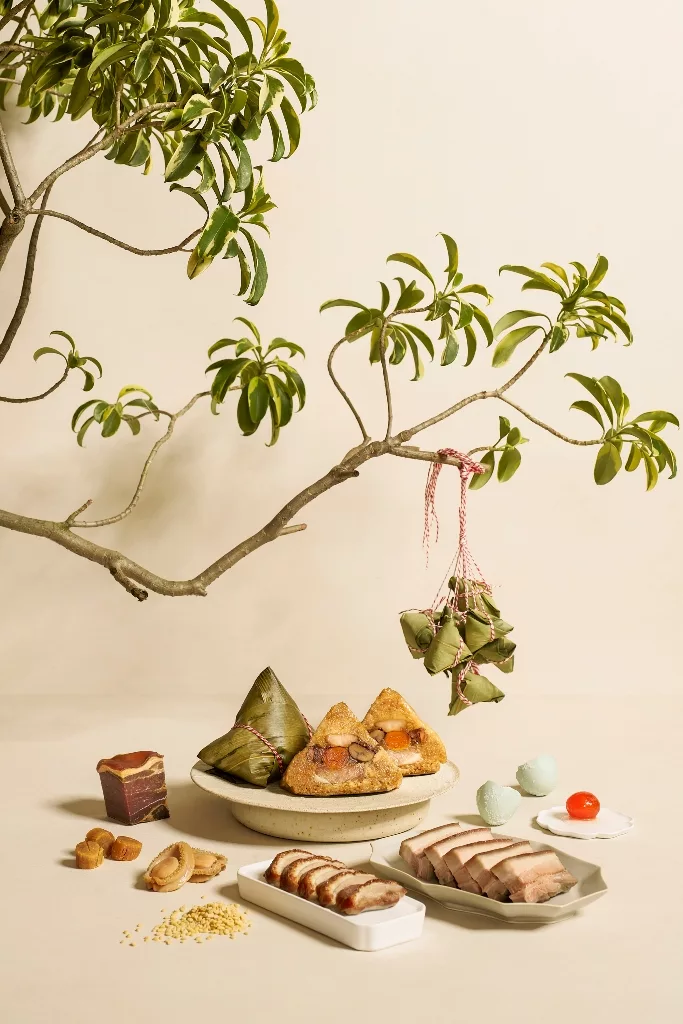 Traditional eight treasure 10-head abalone rice dumpling is a returning menu. Photo courtesy: Raffles Hotel Singapore