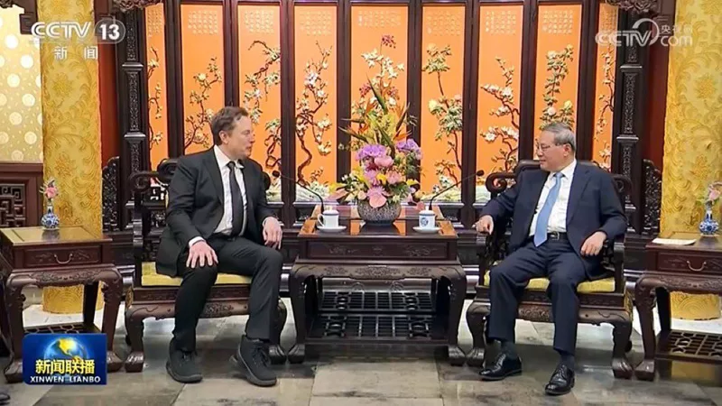 Elon Musk meets Chinese Premier Li Qiang during his visit to China, shares willingness to deepen cooperation