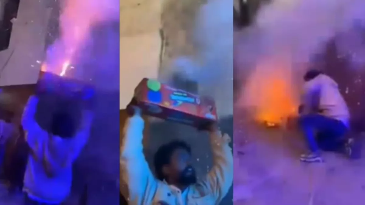 VIRAL: Man’s reckless firecrackers act leaves others running for their lives