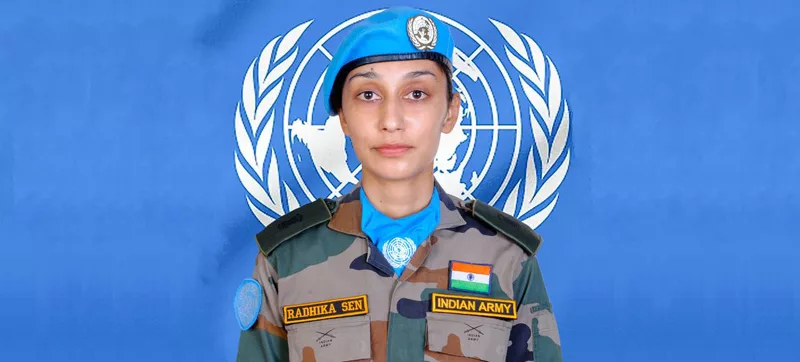 Major Radhika Sen served in eastern DRC with the UN peacekeeping mission, MONUSCO, from March 2023 to April 2024 as the Commander of the Engagement Platoon for the Indian Rapid Deployment Battalion.