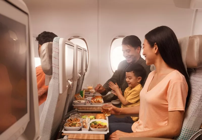 Emirates airline meal service