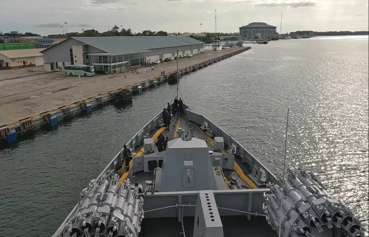 Indian Naval Ship Kiltan arrives in Brunei as part of Indian Navy's deployment to South China Sea