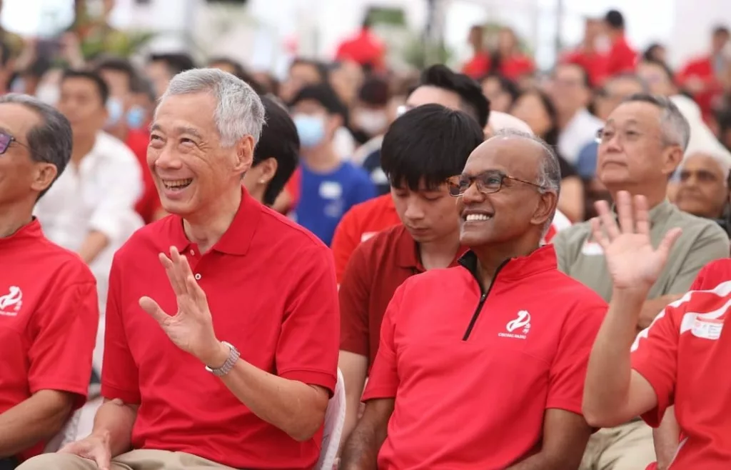 Lee Hsien Loong with K Shanmugam
