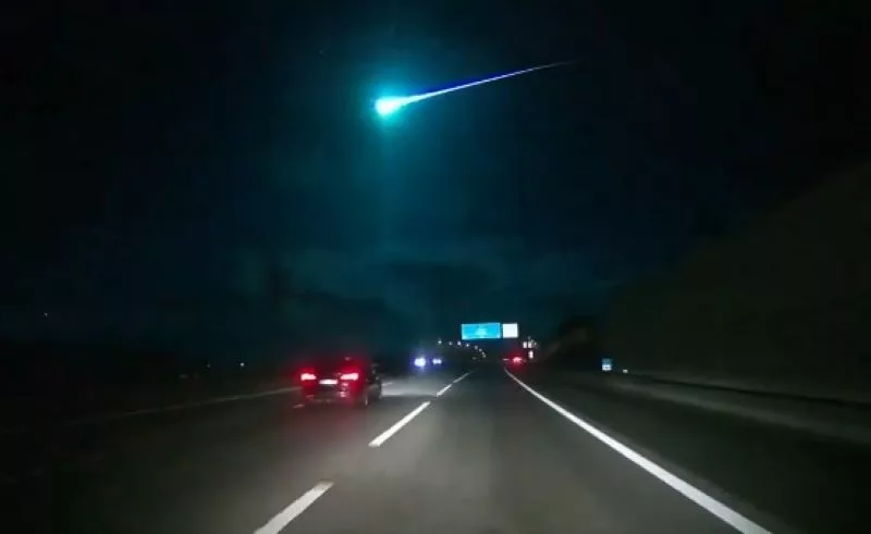 Meteor spotted flying over Spain,Portugal