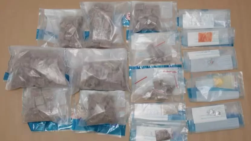 Contraband seized during a CNB operation near MacPherson Lane and Jalan Chengkek on April 17, 2024. Photo courtesy: CNB