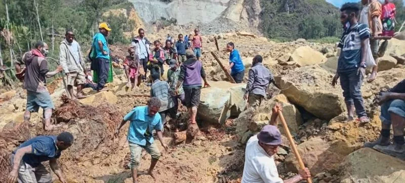 Lanslides in Papua New Guinea