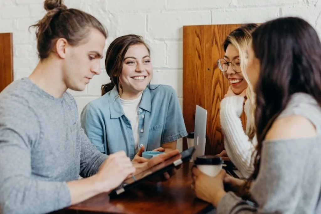 Group chats can help students relax. Photo courtesy: Collected