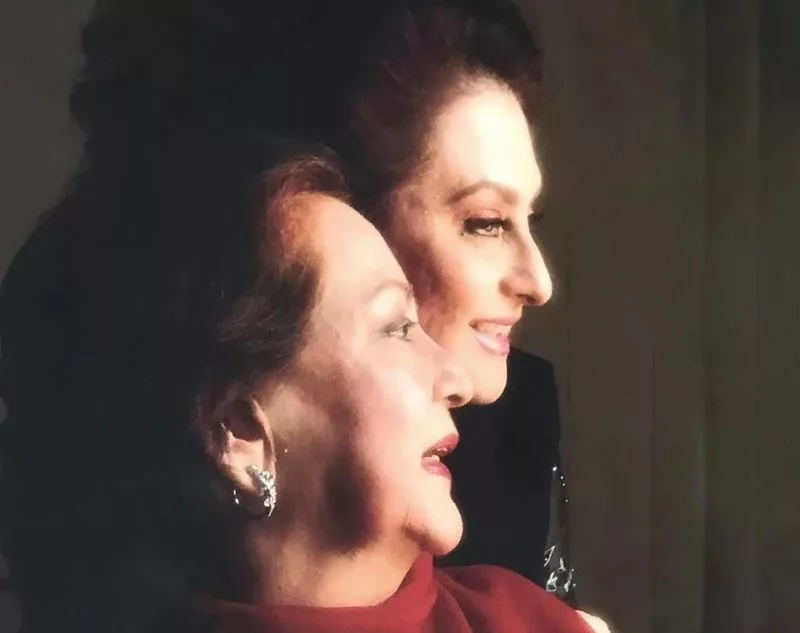 Saira Banu paid tribute to her mother Naseem Banu on Mother's Day