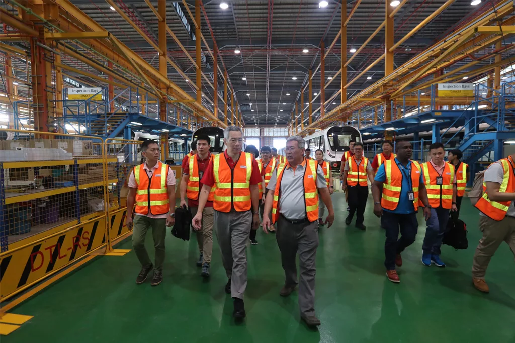 PM Lee at Gali Batu MRT depot